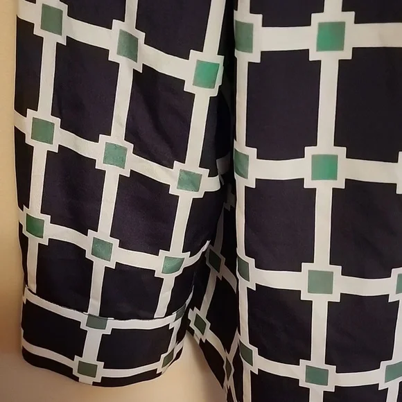 NWOT MICHAEL KORS FULL ZIP BLOUSE Unique Print - Picture 4 of 12